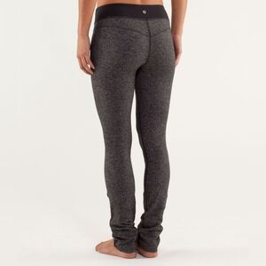 Lululemon Forme Pant Herringbone Black Yoga Dance Pants Leggings Gym Fitness